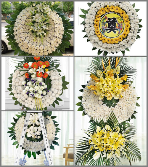 湖北黄冈市黄梅县停前镇界岭村花圈速递