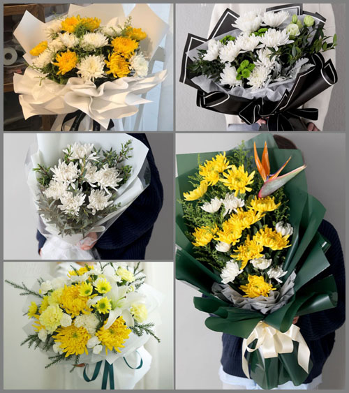 湖北黄冈市黄梅县停前镇界岭村白事花束代送